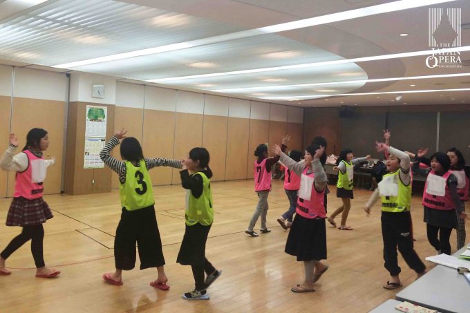 南陽(山形)にて児童合唱稽古